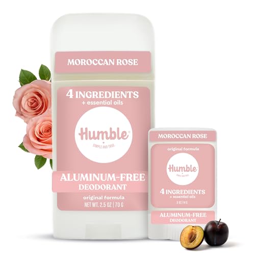 Image of Humble Aluminum-Free Deodorant Stick, Moroccan Rose - 2 Pack
