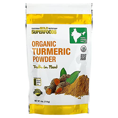 California Gold Nutrition SUPERFOODS, Organic Turmeric Powder, 4 oz (114 g)