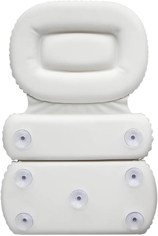 PU Tri-fold Sponge Bath Pillow Bathtub Bathroom Headrest Suction Cup