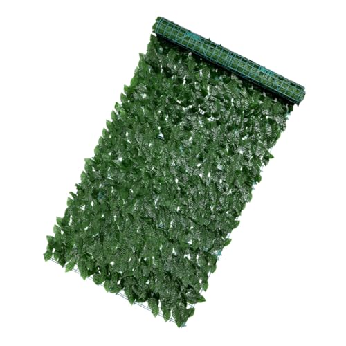 jojofuny Valla de Verdes Artificiales Densa y Resistente Decoración de Pared para Jardín Terraza y Hogar Malla de Ocultación Práctica y Duradera para Exteriores Interiores