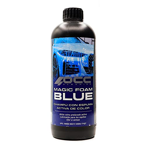 OCC Motor Sport Magic Foam Shampooing pour Voiture - Shampooing Mousse Voiture Bleu 500 ml OCC47082