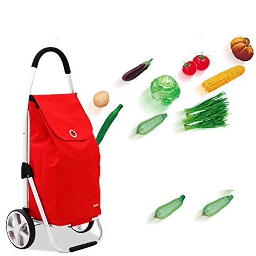 Carrito de compras plegable de aluminio para escalera miniatura 3