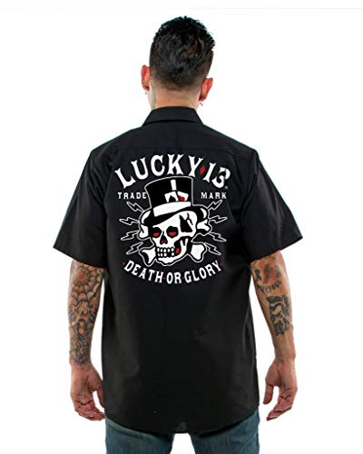 Image of Lucky 13 Miss Fire Pinup Girl Work Shirt