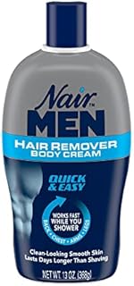 Nair Men Hair Remover Body Cream, Body Hair Remover for Men, 13 Oz Bottle