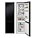 AEG RCB736E4MK Freistehende Kühl-Gefrierkombination / 2010 mm / Energieklasse E / Gefrierteil unten / 360 L / TwinTech - länger frisch / NoFrost / Farbe: Schwarz + Glas
