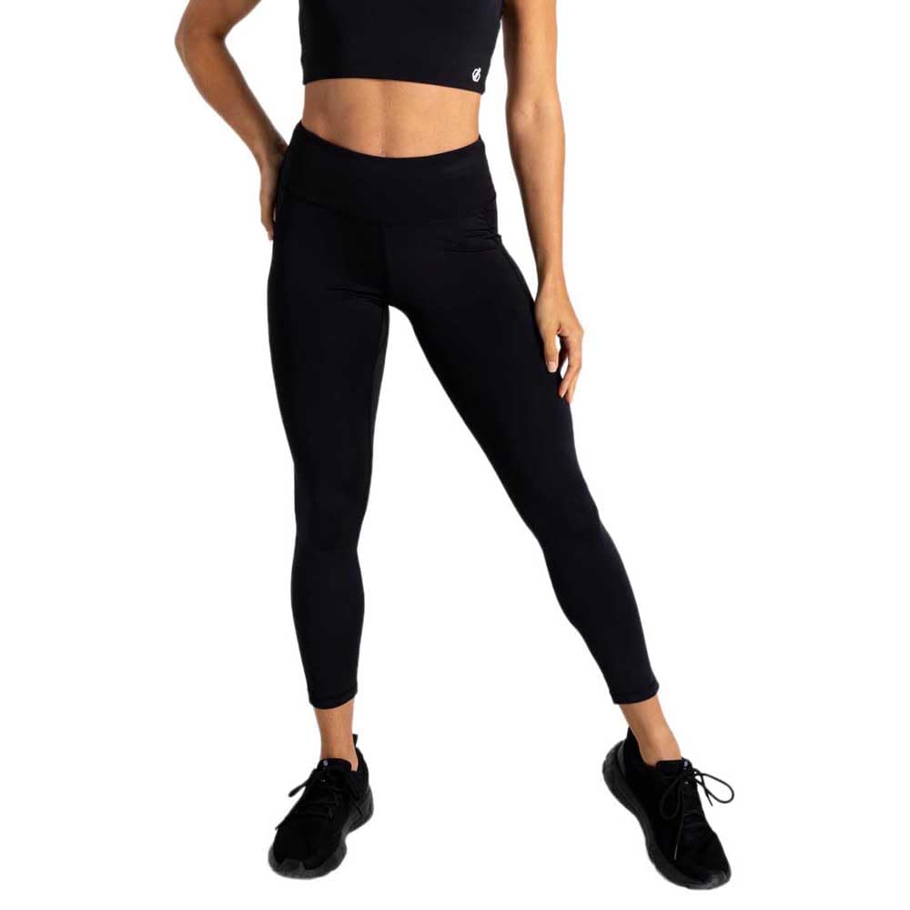 Dare 2b Women's Influential II Gym Leggings, UV Protected Quick Dry Yoga Pants Black