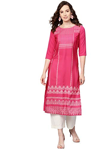 Image of Vaamsi Women's Crepe Regular Kurta