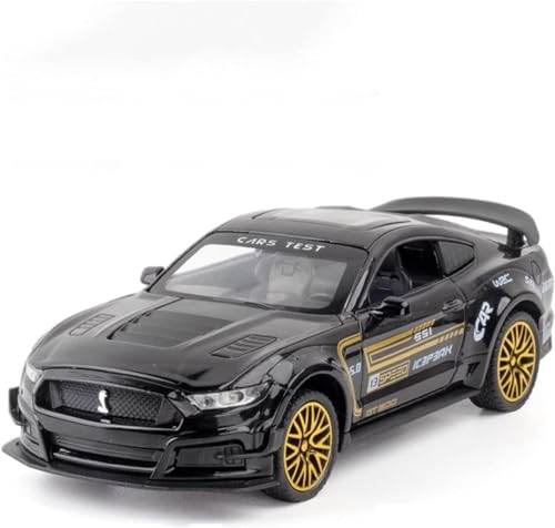 Image of DEUSON ECOM 1:32 Scale GT Mustang Toy Car for Kids Diecast Metal Cars with Light Sound Pullback Openable Door Toy Car for Kids Best Gifts Toys for Boys
