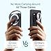 2026 Latest Wireless Power Bank, 12800mAh Portable Charger with Built in Cables, LED Display Magnetic Battery Pack Travel Essentials for iPhone 17/16/15/14/13/12/Pro/Mini/Pro Max Andriod (Black)