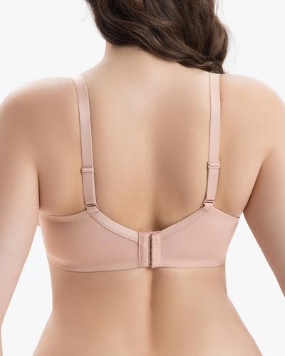 Vukoiswe Minimizer Bra for Women, Plus Size Full Coverage Underwire Bra - image 3