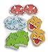 Show-Offs Dinosaur Paper Masks - Party Craft Favors - 8 Count, White