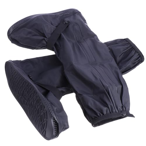 Cubrezapatos impermeables unisex para lluvia, antideslizantes y reforzados, para ciclismo, motocicleta y actividades al aire libre miniatura 1