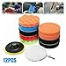 GYQAZSS 12Pcs/Set 3/4/5/6/7 Inch CarPolishing Disc Self-Adhesive Buffing Waxing Sponge Wool Wheel Polishing Pad for Car Polisher Drill Adapter M10/M14