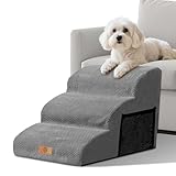 Photo Gallery scaletta per cani 3 gradini, masthome scala per cani in spugna, rampa cane per letto/divano, scale per cuccioli, gatti e animali anziani/feriti, con copertura rimovibile e lavabile (grigio) Photo Gallery scaletta per cani 3 gradini, masthome scala per cani in spugna, rampa cane per letto/divano, scale per cuccioli, gatti e animali anziani/feriti, con copertura rimovibile e lavabile (grigio)