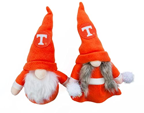 University Tennessee Volunteers Plush Set of 2 Gnome Ornaments by Hanna’s Handiworks - Fan/Cheerleader Holiday/Dorm Decoration- Ideal Gift for Graduation/Alumni - Show Your NCAA SEC Team Spirit