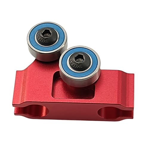 Aluminum Center Driveshaft High-Speed Support Set for 1/7 Arrma Infraction, Limitless, and Felony – (ARA109011, ARA109001, ARA7617V2, ARA7615V2) RC Upgrade Parts, Replaces #ARA311027 (Red)