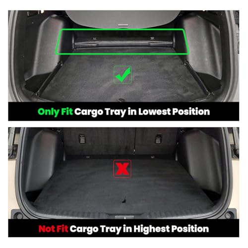 Image of LASFIT Cargo Mat for Honda CR-V 2017-2022 (Only Gasoline) | Custom Fit Trunk Mat, All Weather TPE, Kid & Pet Friendly, Easy Clean for Family Use (Tray in Lower Position)