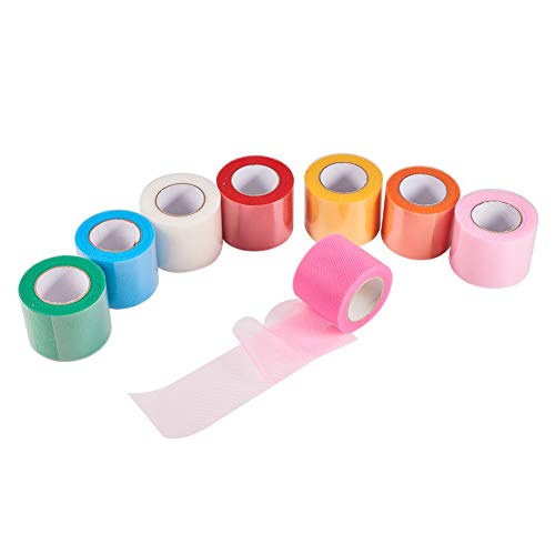 BENECREAT 12 Rotoli 270m Tulle colorato Largo 5cm