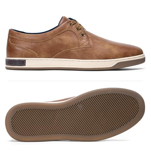 Image of Jousen Men's Fashion Sneakers Classic Retro Casual Shoes for Men Breathable Business Dress Sneaker