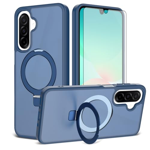 ASUS wish �X�}�z�P�[�X Samsung Galaxy A16/A17/A26 5G�p �X�N���[���v���e�N�^�[�t���X�^���h Magsafe�Ή� ���C�ϏՌ��ی�Z���J�o�[ A 16 17 26 16A 17A 26A 4G SM-A166U ���f�B�[