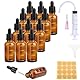 12 Stück Pipettenflasche 30ml Tropfflasche Brown Dropper Bottle Flasche Mit Pipette und Skala GlasfläSchchen Braunglas mit 5 Hilfsmitteln Für ätherische öL, ParfüMöLe, Aromatherapie,DüFte,FlüSsigkeit