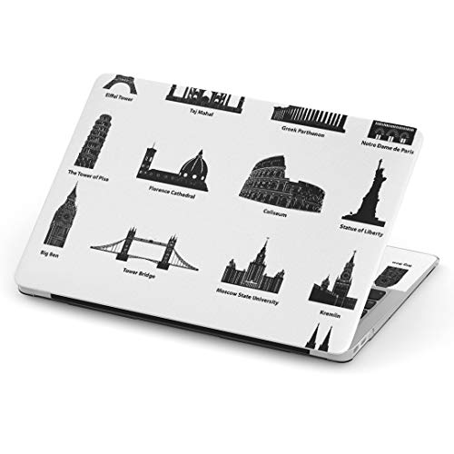 MacBook Air 13inch A1466 / A1369 専用スキンシール 2010~2017モデルまで対応 マックブック エア Mac Air 13インチ ノートブック フィルム ステッカー アクセサリー 保護 010029 風景 外国 白 黒