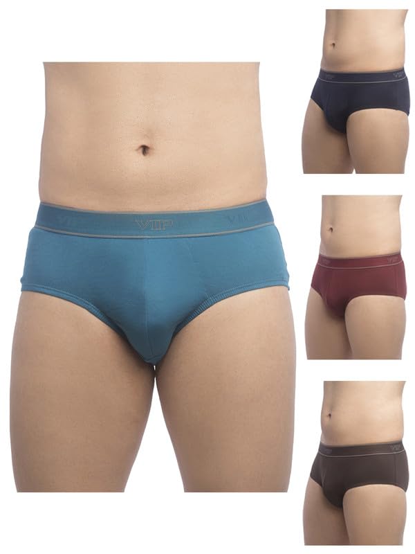 VIP Regal 1001 Men’s Cotton Briefs, Combo Pack of Solid Underwear for Men VIP Regal 1001 Men’s Cotton Briefs, Combo Pack of Solid Underwear for Men