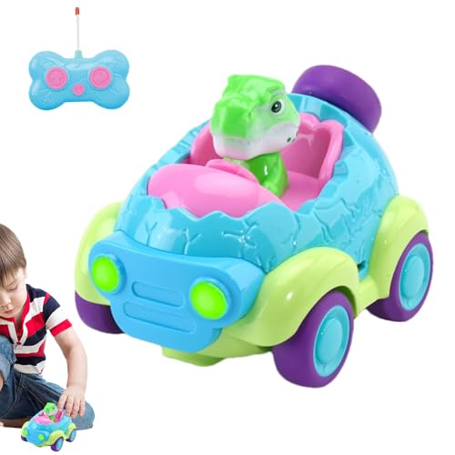 Voiture à distance de dinosaure rechargeable pour enfant avec lumière et musique