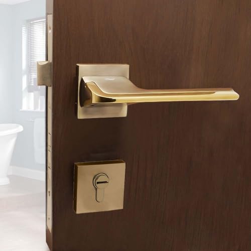 Image of Volo Luxury Series Mortise Door Lock | Bedroom Door Lock with Brass Cylinder and Brass Lock Body with Brass Keys for Home /Hotels /Office. (Model no 2245) (Bathroom Door Mortise Set)