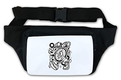 Cartoon Style Stopwatch Sprint Sport Timer Waist Bag