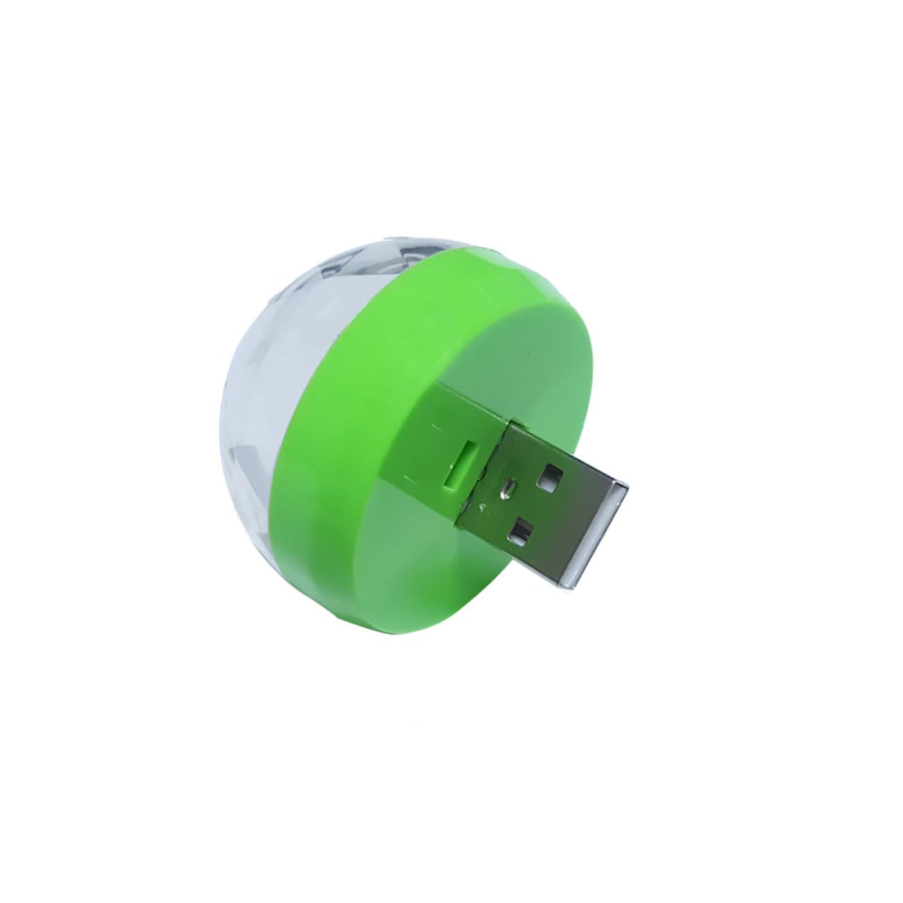 ETHZZLE USB Mini Disco Lights Portable Led Stage for Karaoke Home Parties Sound Activated Dj Lighting Compact USB Powered for Christmas Green