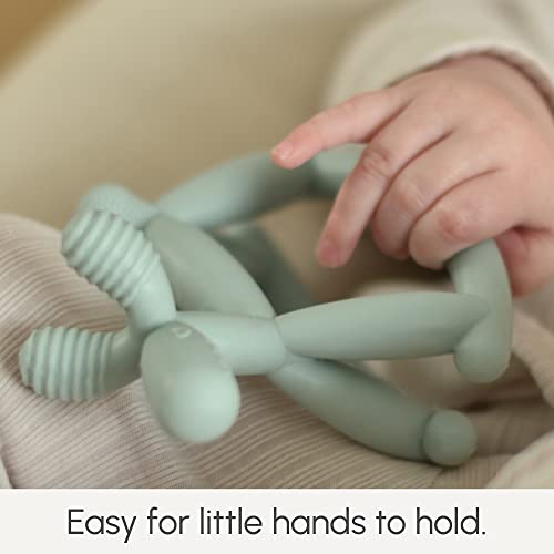 Smooch Rocking Teething Toys For Babies 0-6 Months, 12, 18 - Easy To Hold Silicone Baby Teether, Soft Infant Teething Toys Provides Baby Teething Relief & Soothes Sore Gums (Mint) #TOP4