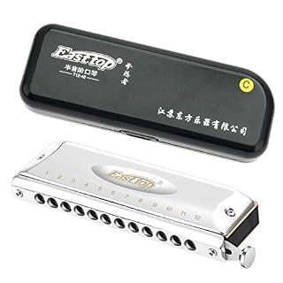 East top Harmonica chromatique professionnel 12 trous 48 tons en Do, harmonica chromatique 12 trous Instrument avec étui… - Les Beatles, Paul McCartney, John Lennon, RIngo Starr, George Harrison East top Harmonica chromatique professionnel 12 trous 48 tons en Do, harmonica chromatique 12 trous Instrument avec étui… – Image 4