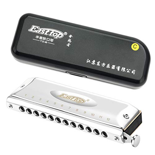 East top Harmonica chromatique professionnel 12 trous 48 tons en Do