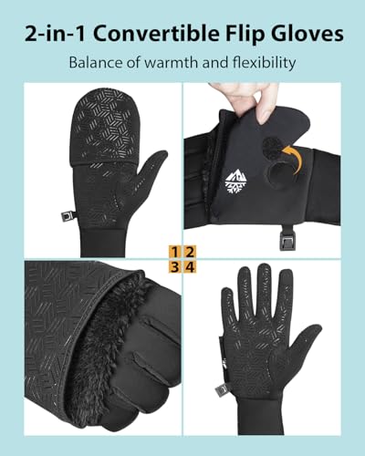 RIGWARL Running Gloves with Watch Window