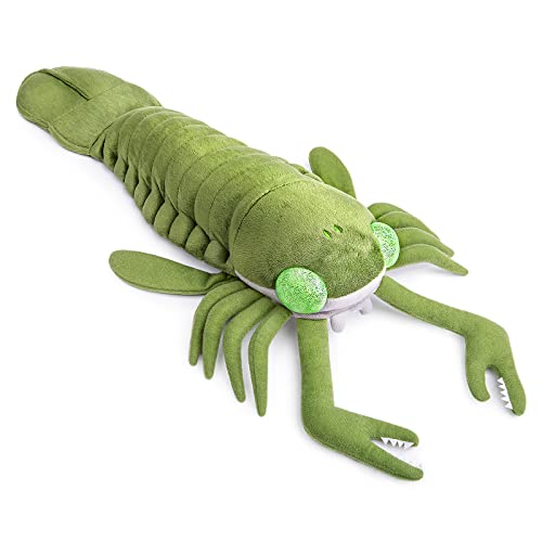 lilizzhoumax Simulation Cambrian Ancient Organism Eurypteroid Plush Toy 42cm/16” Realistic Stuffed Animal Wild Cambrian Ancient Organism Eurypteroid Sea Creature Plush Toy Gift for Kids