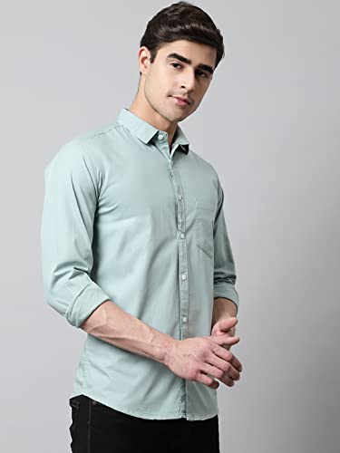 Image of Majestic Man Solid Slim Fit Casual shirt for men