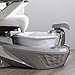 MAYAKOBA Geom I FX Shiatsulogic Pedicure Chair Gray/White Stylish Pedicure Tub w/Discharge Pump, Chocolate Cover Set