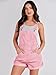 ANRABESS Overalls for Women Denim Shorts Overalls 2025 Summer Casual Loose Fit Adjustable Rompers Jean jumpsuit Bib Shortalls Pink Large