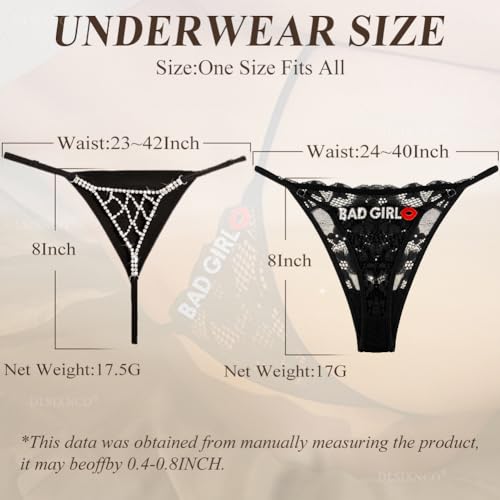 Image of Chain Thong Underwear for Women, Adjustable Rhinestone Panties | Adjustable waist strap, rhinestone chain design, G string underwear style, sparkly body jewelry for party clubwear outfits