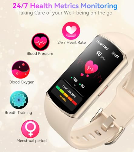 Image of Smart Watch Fitness Tracker with 24 /7 Heart Rate, Blood Oxygen Blood Pressure Monitor Sleep Tracker 120 Sports Modes Activity Trackers Step Calorie Counter IP68 Waterproof for Andriod iPhone Women Men
