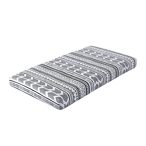 Nordic Stripes 3-Piece Baby Boy Crib Bedding Set - Cotton Quilt, Crib Sheet, Changing Pad Cover: Tribal Nursery Bedding, Boy Arrow Crib Bedding, Black And White Baby Bedding Crib Sets By Soul And Lane #TOP7