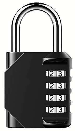 🛒 Crazy Deals Combination Lock,4 Digit Resettable Weatherproof Combination Padlock,for School Gym Locker, Sports Locker, Fence, Toolbox, Gate, Case, Hasp Storage
