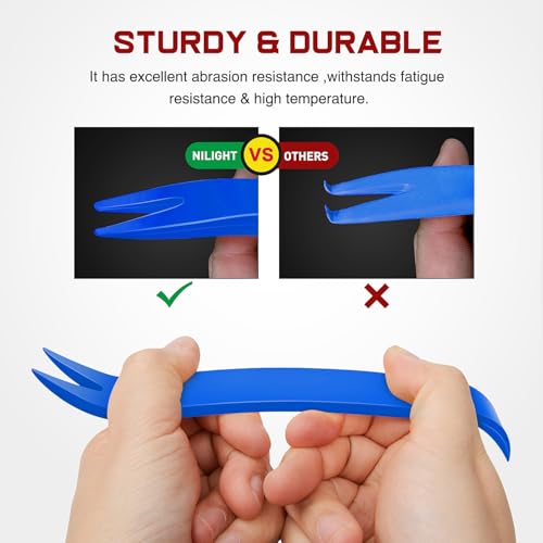 Nilight 1390Pcs Car Push Retainer Clips Auto Fasteners Kit Included 33 Most Popular Sizes Nylon Bumper Fender Rivets with 1 Fasteners Remover 10 Cable Ties for Toyota GM Ford Honda Chevy by Nilight - Image 7