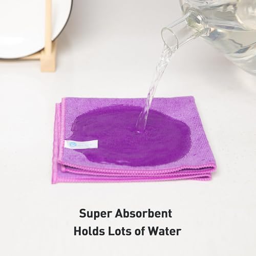 WEAWE Microfibre Cloth, premium 2100 Series 33x33cm Ultra Soft Highly Absorbent cloths, Reusable and No Fading - Image 3