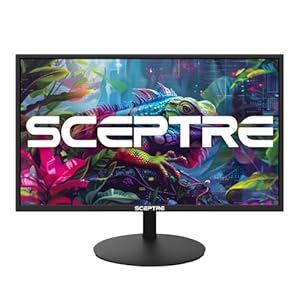 Sceptre E275W-19203R – Monitor LED de 1080P ultradelgado de 27 pulgadas, 2 altavoces integrados HDMI VGA, color negro metálico 2018