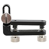 CAMVATE Rosette Style Wood Handle Kit with 15mm Rod Clamp