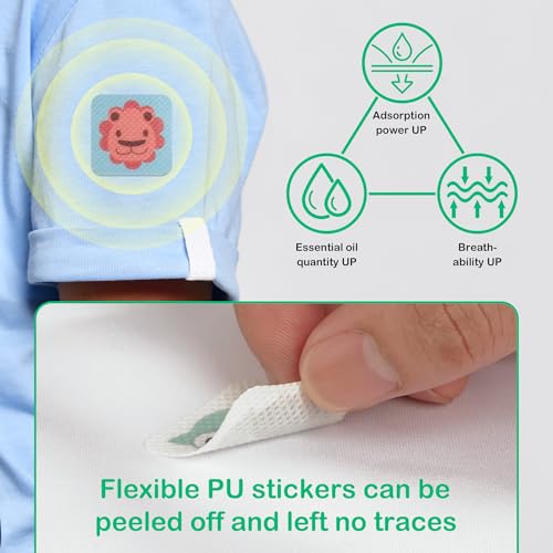 360 pack mosquito repellent stickers for kids with 6 pack mosquito repellent bracelets bug repellent stickers natural deet - free plant ingredients mosquito patches for outdoor camping