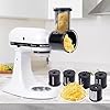 Kitchenaid Fäste med skivare/rivjärn för KitchenAid Stand Mixer med 5 blad, fäste med rivjärn för ost, tillbehör till köksassistent, mixer #1