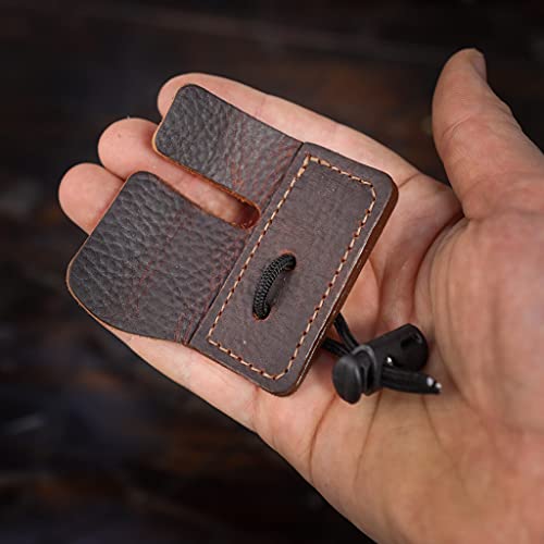 Shatterproof Archery Split Finger Archery Shooting Tab | Real Leather | Made In Usa (Right Hand Chrome Tan) #TOP1